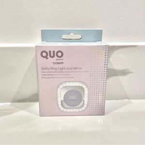 🟤2/$25 NEW Quo By Conair Selfie Ring Light & Mirror Clip